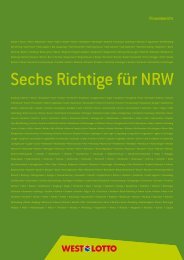 Geschäftsbericht 2011 Finanzen - Westdeutsche Lotterie GmbH ...