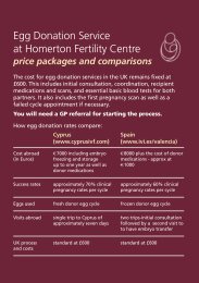 Egg Donation Service at Homerton Fertility Centre