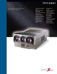 Zenith 1200 Brochure/Spec Sheet - CurtPalme.com