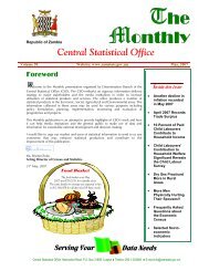 Vol 50 2007 The Monthly May.pdf - Central Statistical Office of Zambia