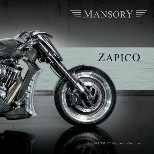 The MANSORY Zapico custom bike