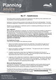 No.17 â Subdivisions - Nillumbik Shire Council