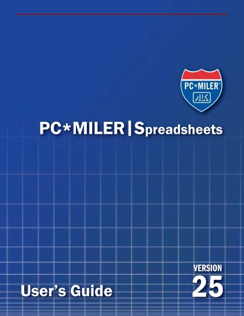 Version 25 user's guide - PC*Miler