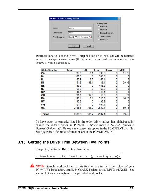 Version 25 user's guide - PC*Miler