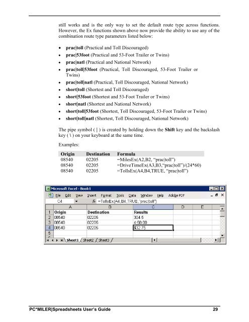 Version 25 user's guide - PC*Miler