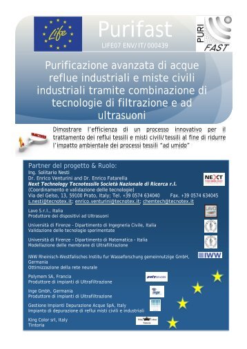 Layman Report_ita - purifast - Next Technology Tecnotessile