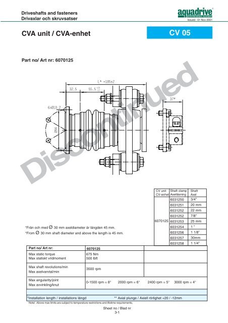 CV-axel / CV shaft