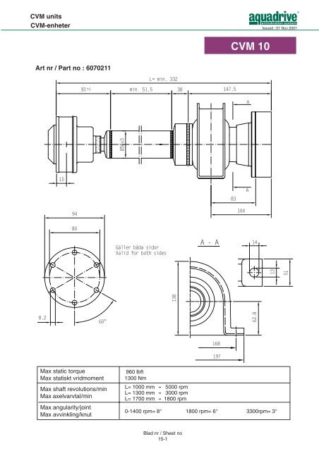 CV-axel / CV shaft