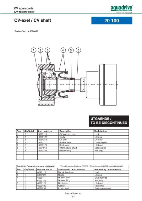 CV-axel / CV shaft