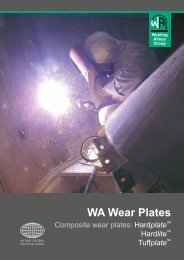WA Wear Plates - The Welding Alloys group