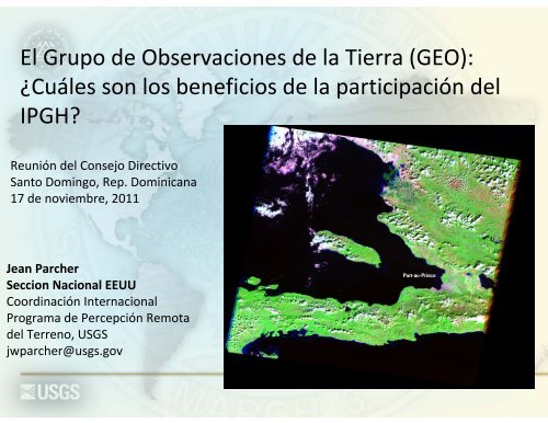 El Grupo de Observaciones de la Tierra (GEO) - Instituto ...