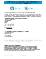 Acreditación Europea de Manejo de Ordenador, ECDL