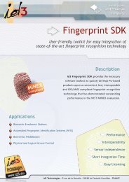 Fingerprint SDK - Planet Biometrics.com