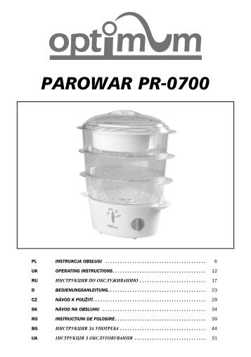 Parowar PR-0700.qxd - Optimum