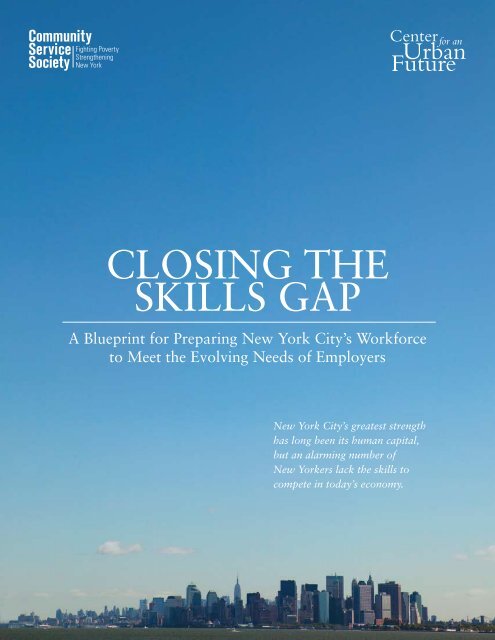 Closing the skills gap - Center for an Urban Future