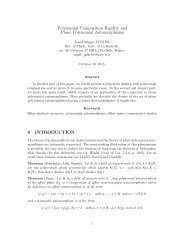 Polynomial Composition Rigidity and Plane Polynomial ...