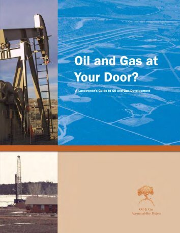 Oil and Gas at Your Door? - Wildlands CPR