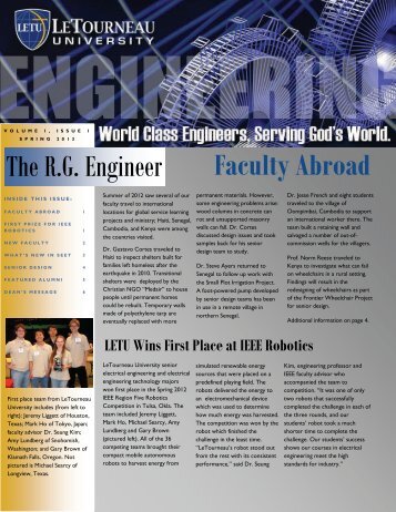 Faculty Abroad The R.G. Engineer - LeTourneau University