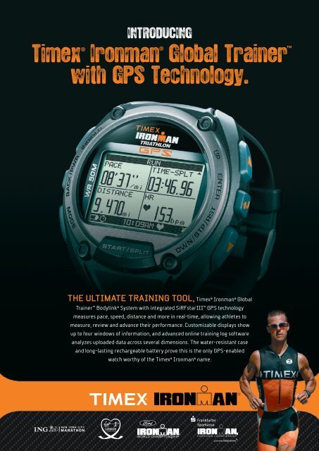 Timex Ironman Global Trainer with GPS Technology.