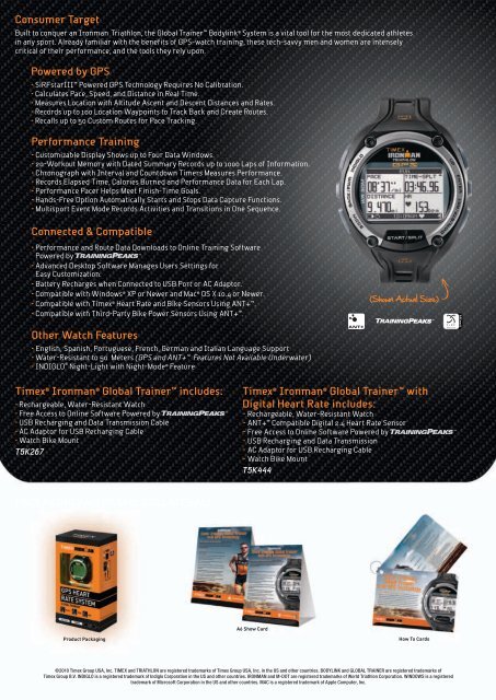 Timex Ironman Global Trainer with GPS Technology.