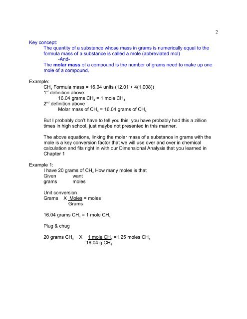 Chapter 11 Chemical Calculations