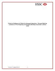 Policy for Settlement <a href=