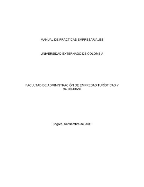 MANUAL DE PRACTICAS EMPRESARIALES - Universidad ...