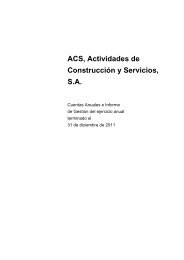 ACS, Actividades de ConstrucciÃ³n y Servicios, S.A. - Grupo ACS