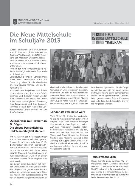 Timelkamer Gemeindenachrichten NOV. 2013.indd