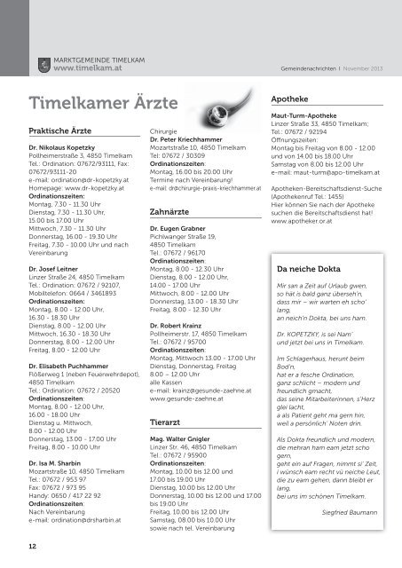 Timelkamer Gemeindenachrichten NOV. 2013.indd