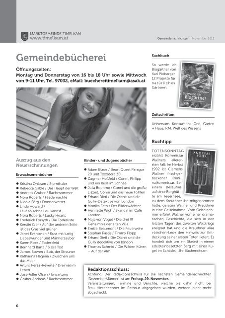 Timelkamer Gemeindenachrichten NOV. 2013.indd