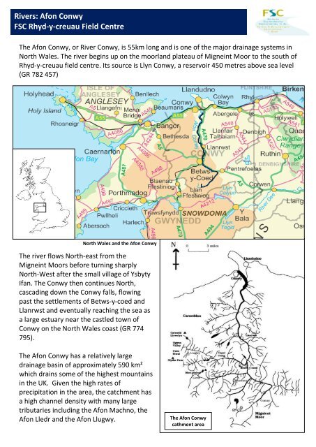 Further reading and background information on the Afon Conwy