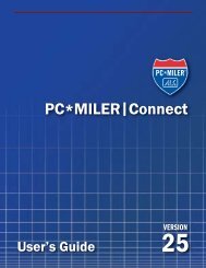 Using PC*MILER|Connect From