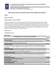 Dartmouth Assertive Community Treatment Scale Fidelity Review ...