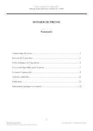 DOSSIER DE PRESSE Sommaire - Radio France