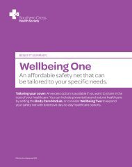 Wellbeing One - Southern Cross Healthcare