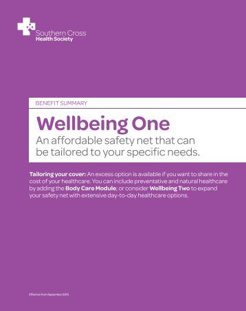 Wellbeing One - Southern Cross Healthcare