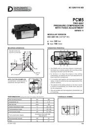 63 320/110 ED TWO-WAY PRESSURE ... - Duplomatic