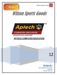 Wilson Sports Goods - Aptech Computer Education