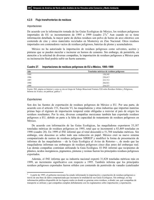 Efectos ambientales del libre comercio - PAOT