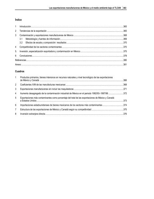 Efectos ambientales del libre comercio - PAOT