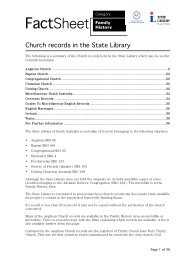 FactSheet - State Library of South Australia - SA.Gov.au