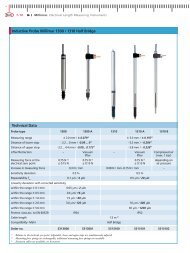 - Inductive Probe Millimar 1300 / 1310 Half Bridge Technical Data