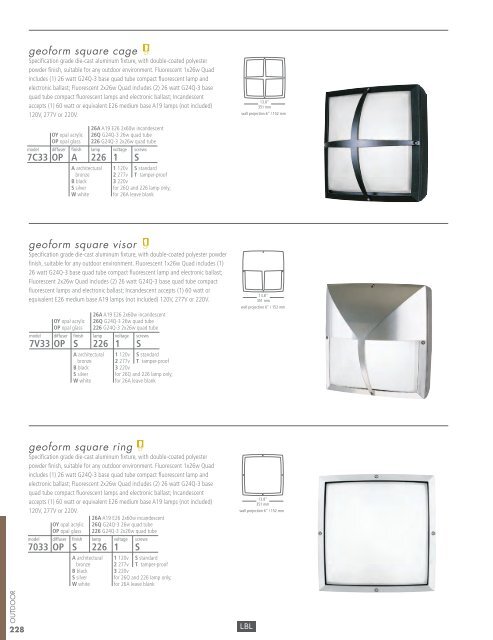 OUTDOOR - LBL Lighting