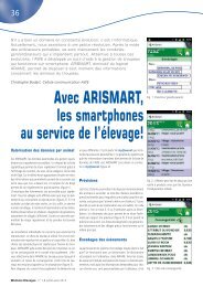 Avec ARISMART, les smartphones au service de l'Ã©levage! - AWE