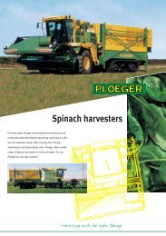 Spinach harvesters