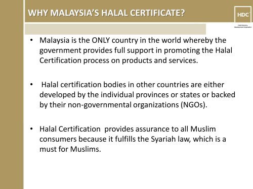 why halal certification?