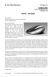 NEXUSÂ® - Merkblatt - Dr. Biedermann