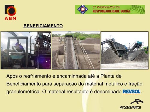 PROGRAMA ArcelorMittal Tubarão 2009 - ABM