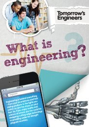 Tomorrows Engineers what is engineering leaflet